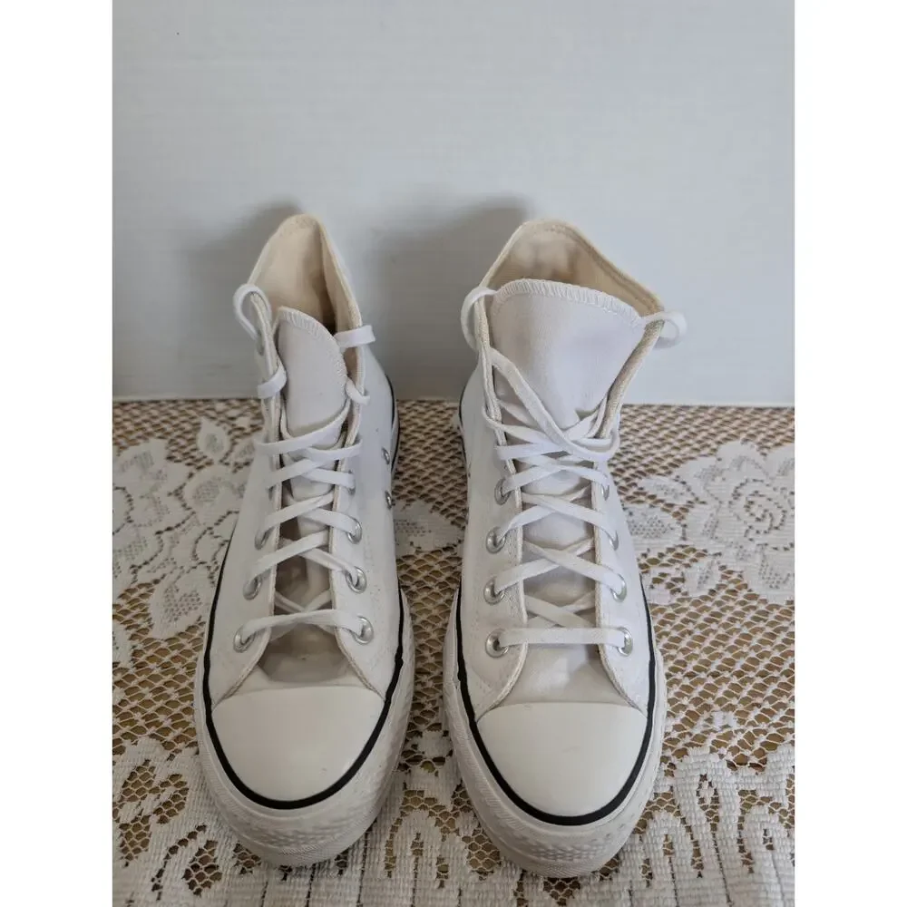 Converse Chuck Taylor All Star Lift Hi Black / White Women's Platform Shoes Sz 6